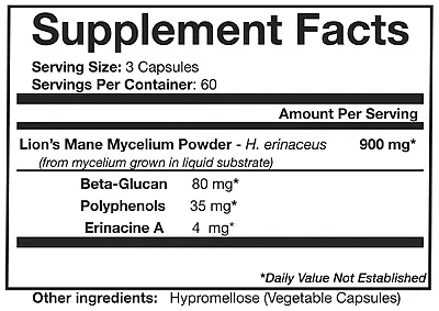 Oriveda Lion's Mane is the only one that is 100% in line with the clinical research